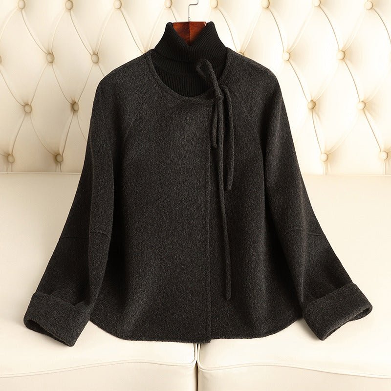 CORA™ MERINO WOOL JACKET (Gray Black XS) - | Zavonix
