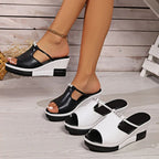 ComfortPlus Orthopedic Platform Sandals (White US 5.5 / EU 35.5) - | Zavonix
