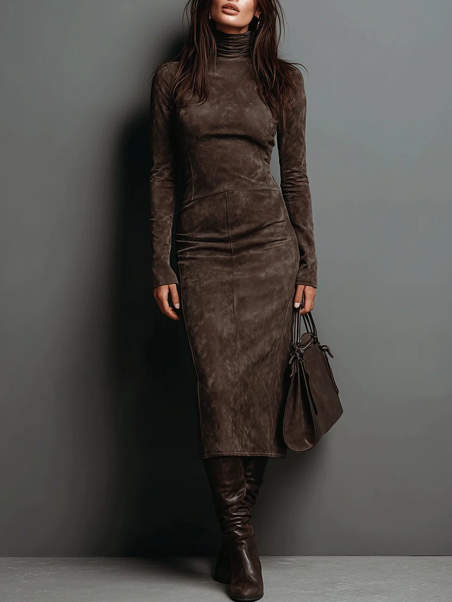 Coralie Suede-Look Midi Dress product image 1