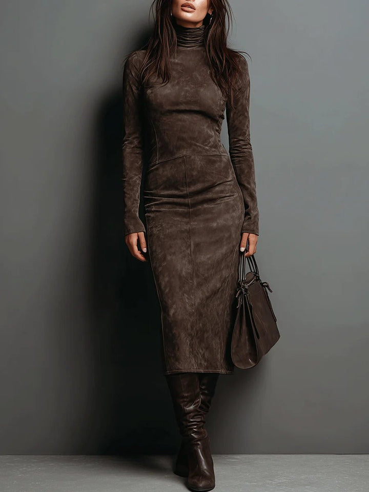 Coralie Suede-Look Midi Dress product image 1