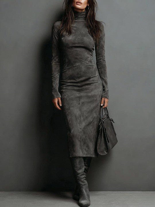Coralie Suede-Look Midi Dress product image 2