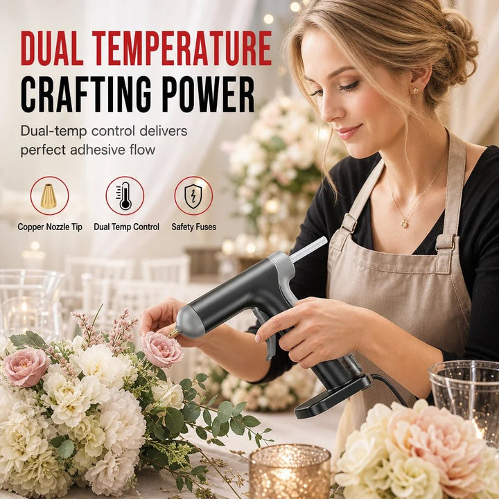 Cordless Hot Glue Gun Kit Copper Nozzle Product Image 02