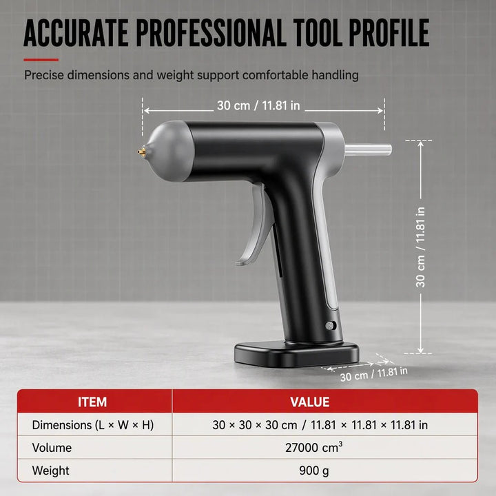 Cordless Hot Glue Gun Kit Copper Nozzle Product Image 08