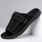 Corvella Leather Sandals (Black US 6 / EU 38) - | Zavonix