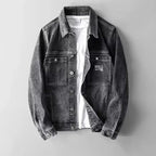 Corven Denim Jacket — Classic Urban Denim with Natural Fading (Black XS) - | Zavonix