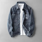 Corven Denim Jacket — Classic Urban Denim with Natural Fading (Black XS) - | Zavonix