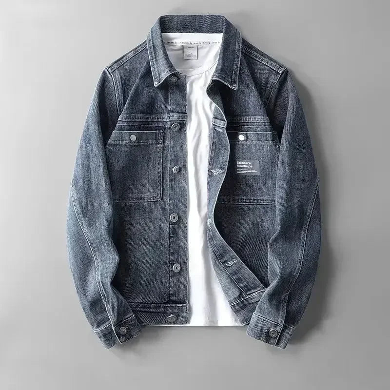 Corven Denim Jacket — Classic Urban Denim with Natural Fading (Black XS) - | Zavonix