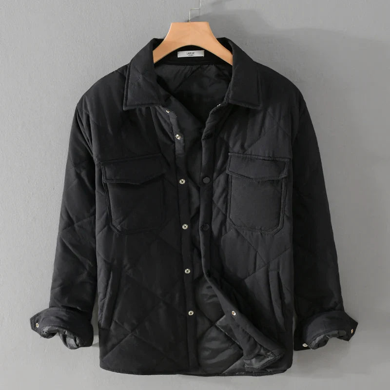 Corven — Quilted Lightweight Insulated Jacket for Cold Weather (Black S) - | Zavonix