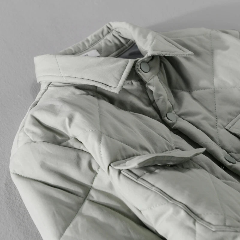 Corven — Quilted Lightweight Insulated Jacket for Cold Weather (Light Green S) - | Zavonix
