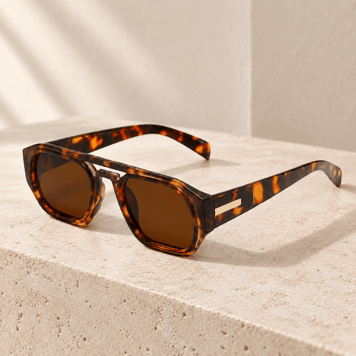 Corven Square Sunglasses Leopard image 1