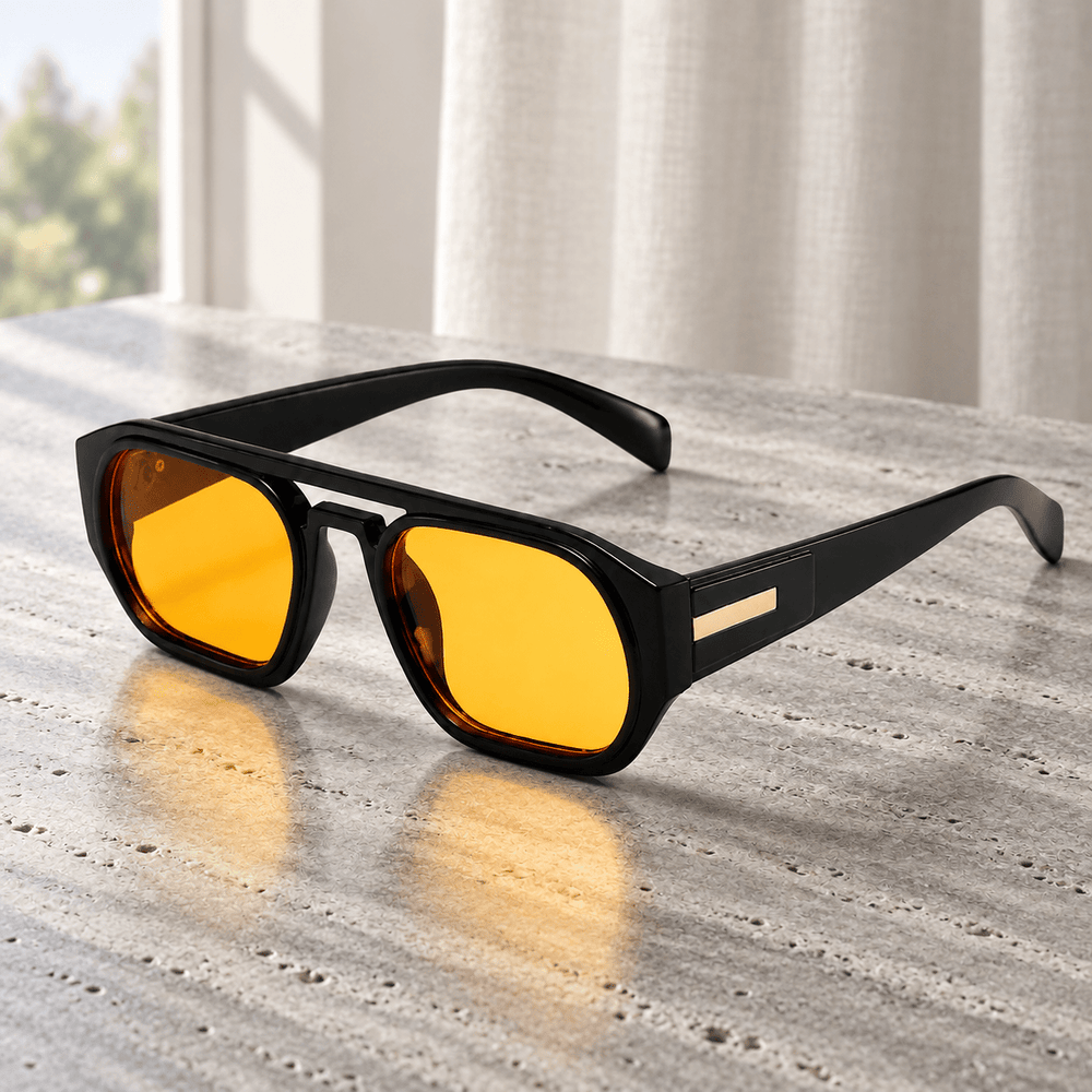 Corven Square Sunglasses Orange image 2