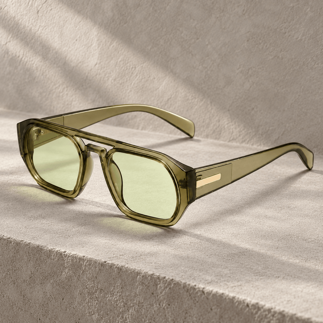 Corven Square Sunglasses Green image 3