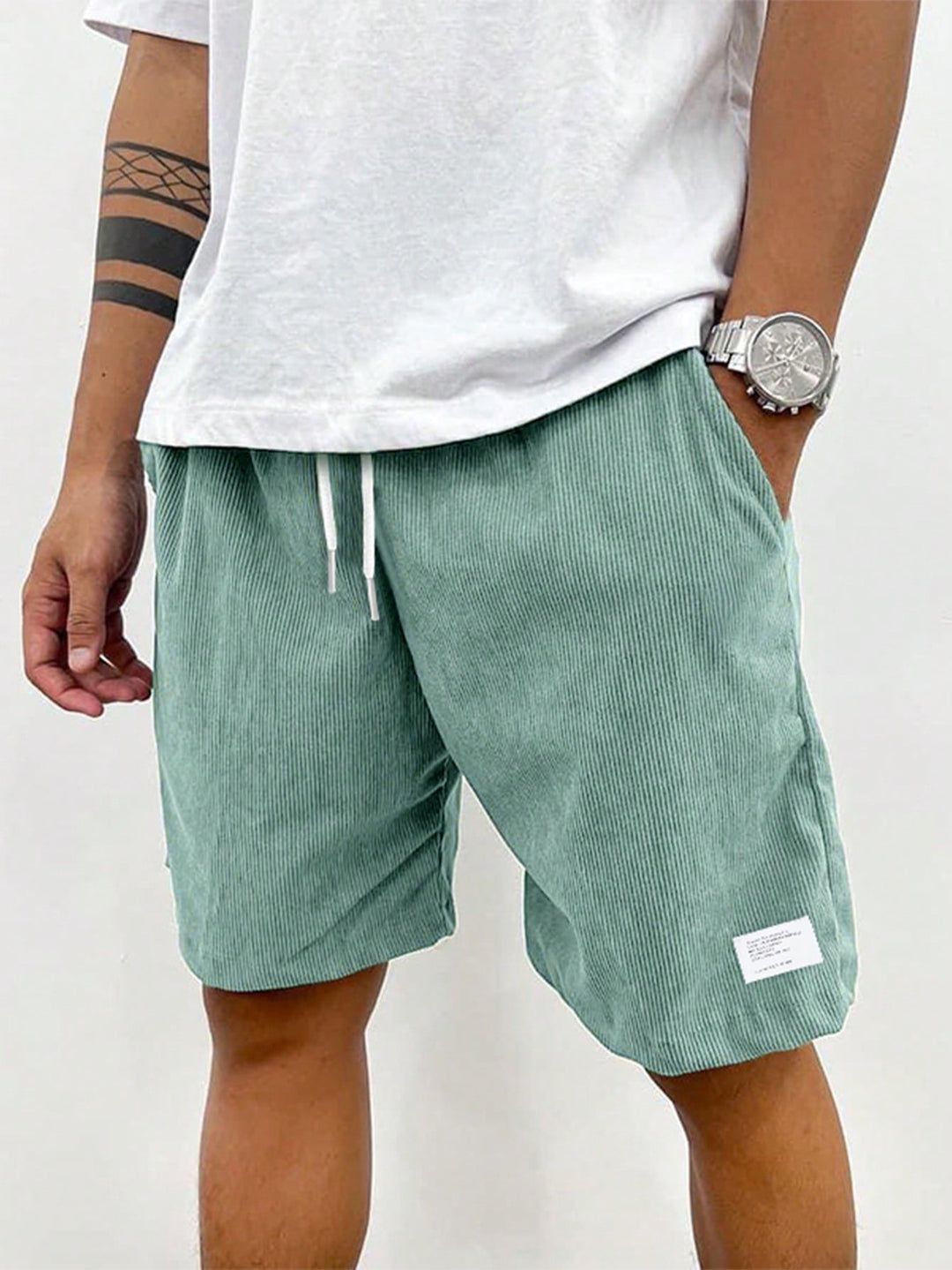 Corvin Textured Drawstring Shorts product image 5