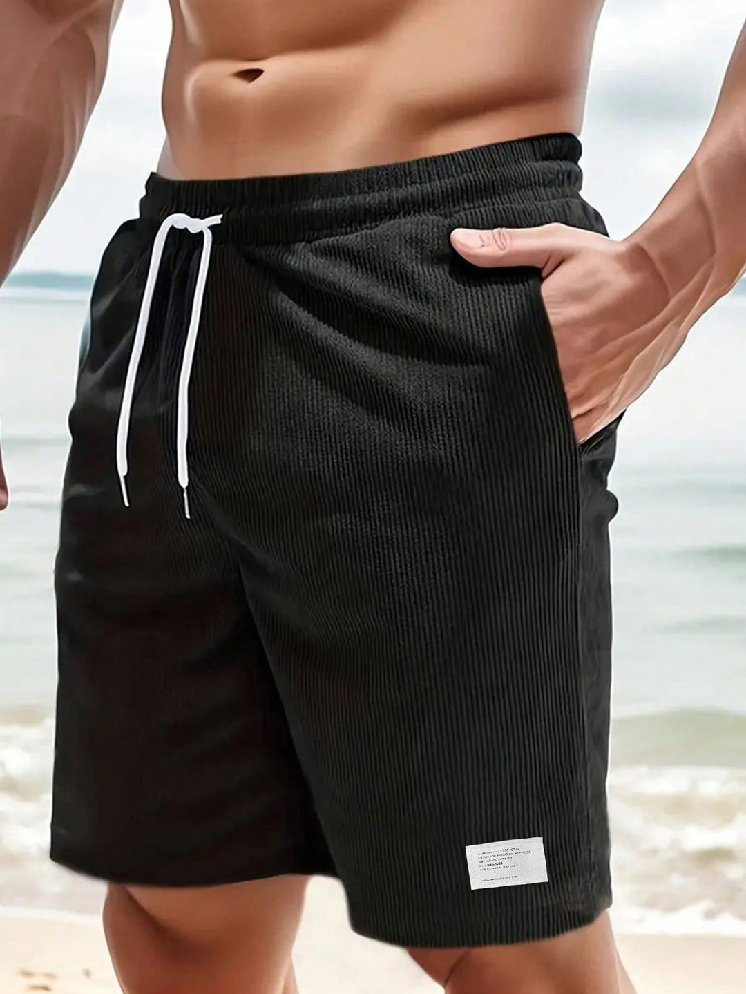 Corvin Textured Drawstring Shorts product image 8