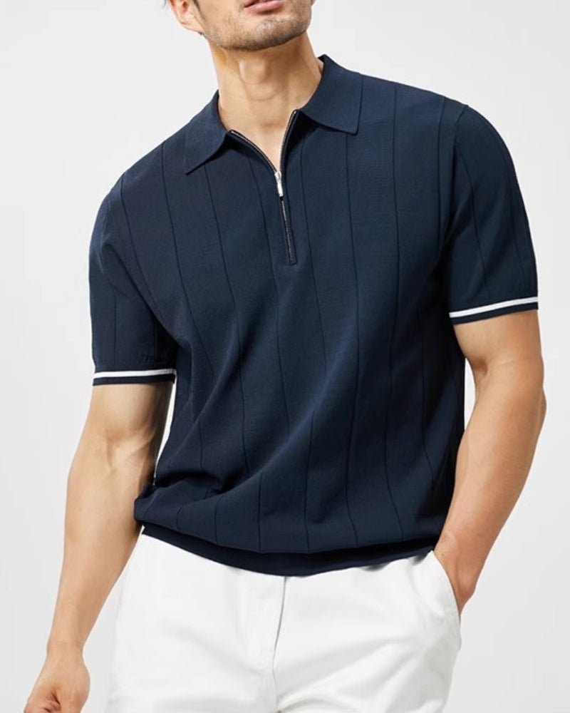 Corvin Vertical-Knit Zip Polo product image 1