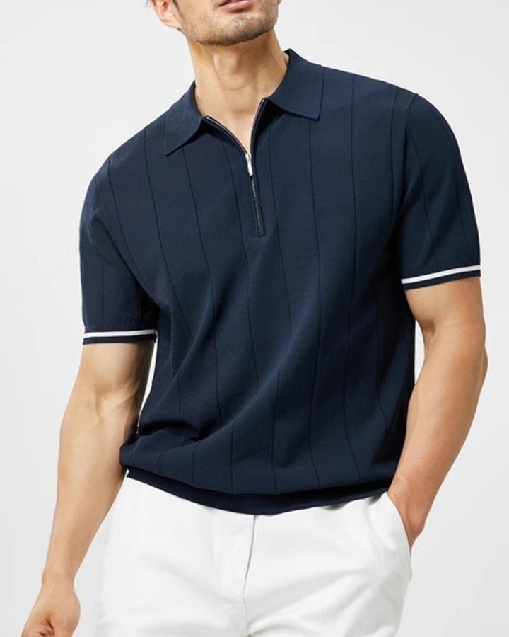 Corvin Vertical-Knit Zip Polo product image 1