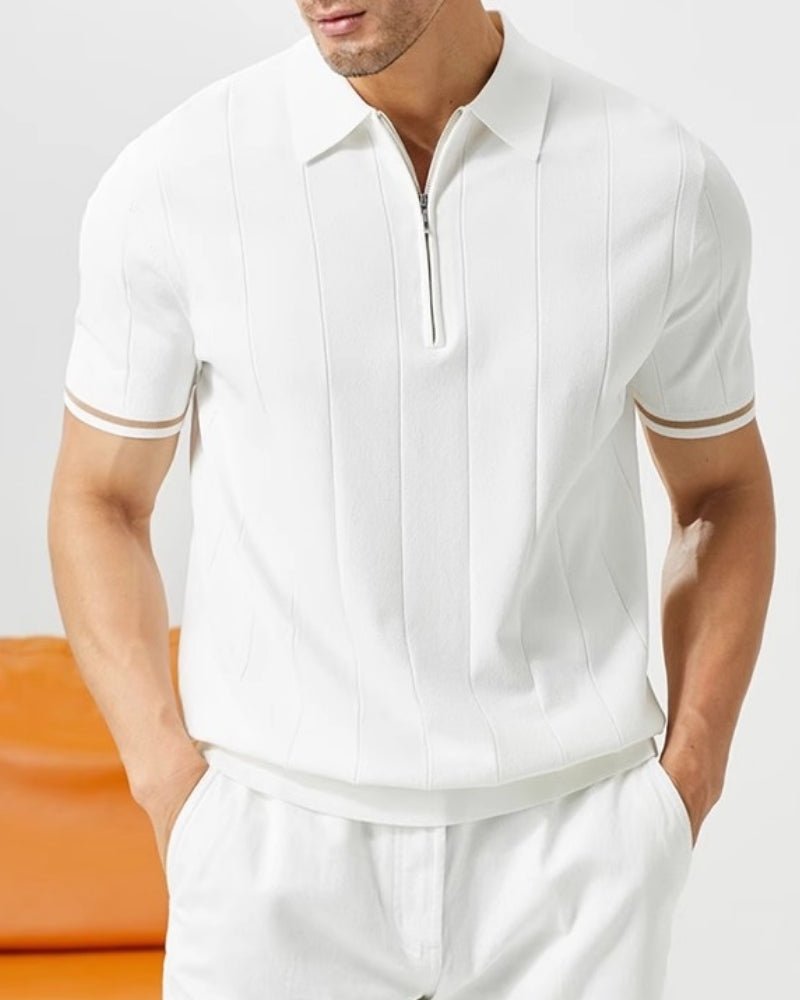 Corvin Vertical-Knit Zip Polo product image 4