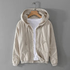 Cotton - Linen Blend Hoodie™ — Stay Cool, Dry, and Effortlessly Stylish All Day Long (Beige XS) - | Zavonix