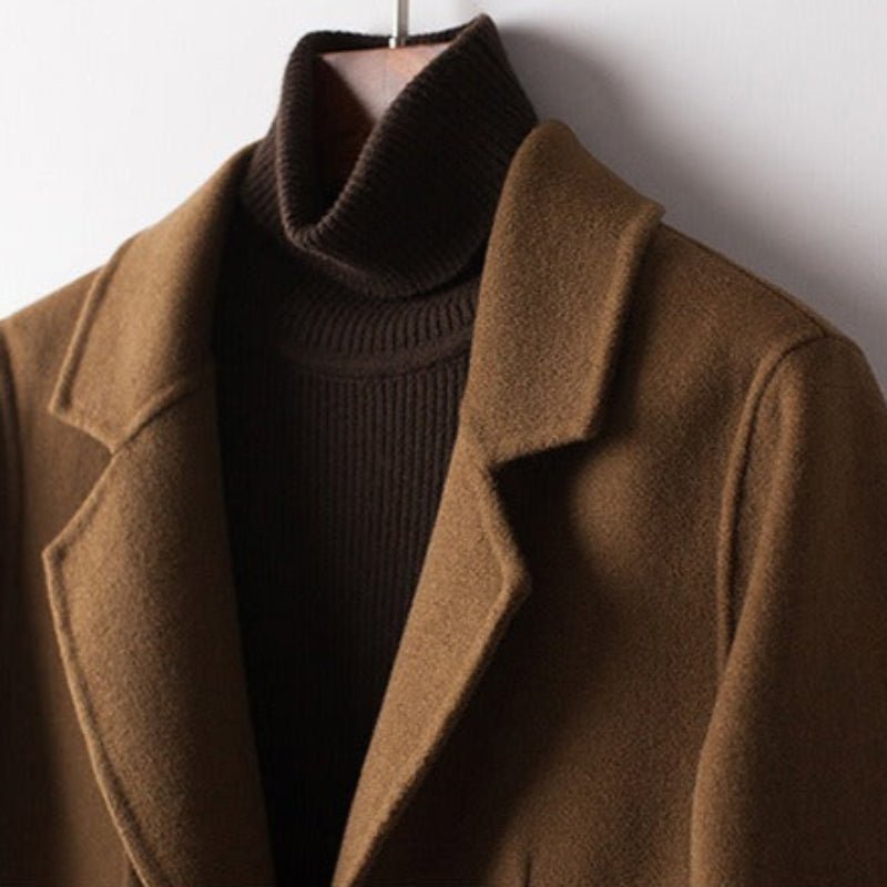 Cropped Cashmere Blazer™ — Slip Into Unshakable Confidence and Luxurious Power (Brown XS) - | Zavonix