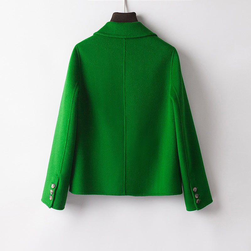 Cropped Cashmere Blazer™ — Slip Into Unshakable Confidence and Luxurious Power (Brown XS) - | Zavonix
