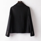 Cropped Cashmere Blazer™ — Slip Into Unshakable Confidence and Luxurious Power (Brown XS) - | Zavonix
