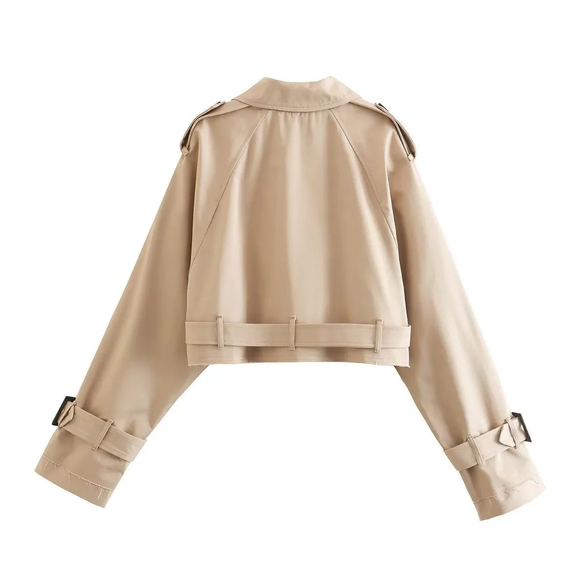 Cropped Trench Jacket (S ) - Jacket | Zavonix