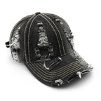 Crosley — Rustic Vintage Washed Denim Hat with Adjustable Fit (Black Adjustable) - | Zavonix