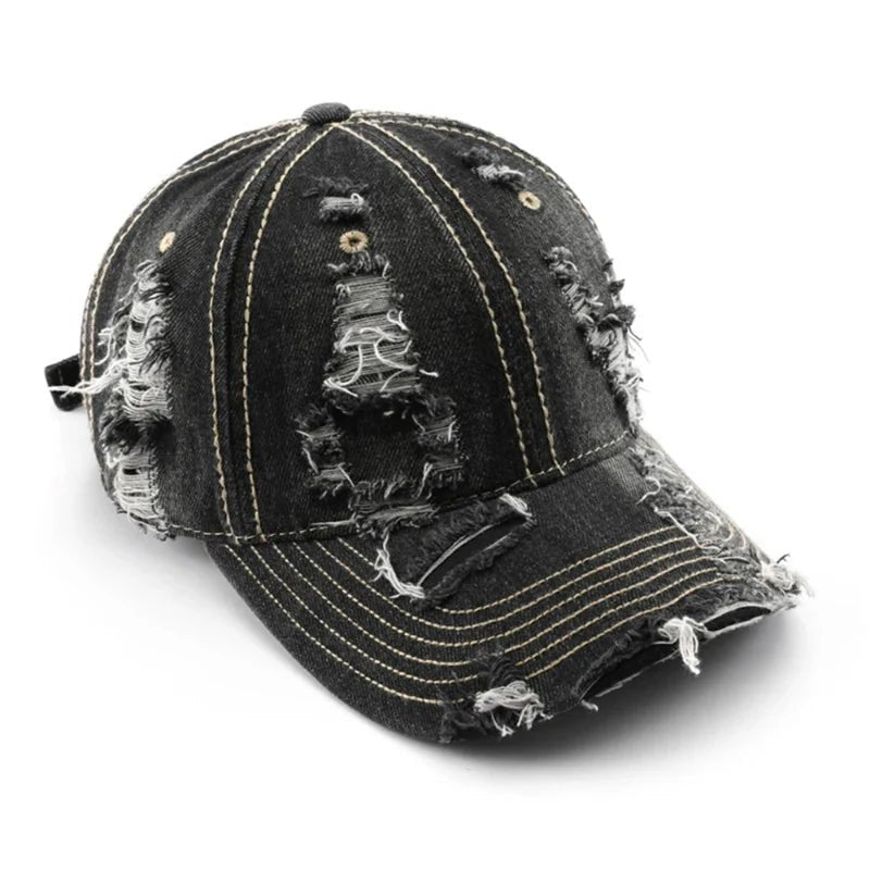 Crosley — Rustic Vintage Washed Denim Hat with Adjustable Fit (Black Adjustable) - | Zavonix