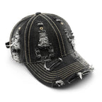 Crosley — Rustic Vintage Washed Denim Hat with Adjustable Fit (Black Adjustable) - | Zavonix