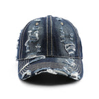 Crosley — Rustic Vintage Washed Denim Hat with Adjustable Fit (Navy Blue Adjustable) - | Zavonix