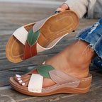 Crossleaf Sandals "Lina Botanica" (Black 5) - Women sandals | Zavonix
