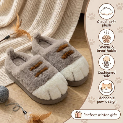 Cuddle Cat Paw Slippers | Ultra-Plush, Cute Design for Women