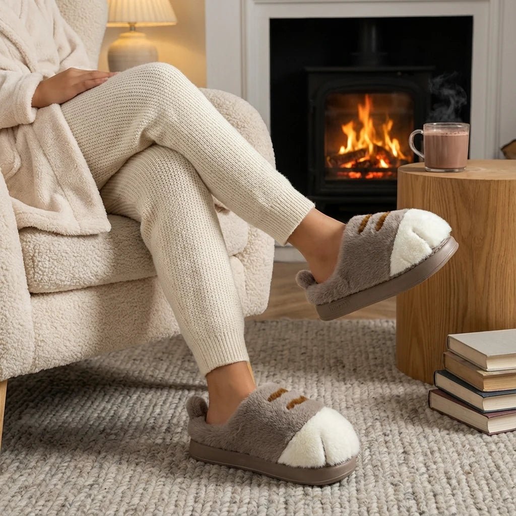 Cuddle Cat Paw Slippers | Ultra-Plush, Cute Design for Women