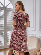 CurveCatch A - Line Dress™ — Slip Into Effortless Elegance That Turns Heads Instantly (Burgundy XL) - | Zavonix