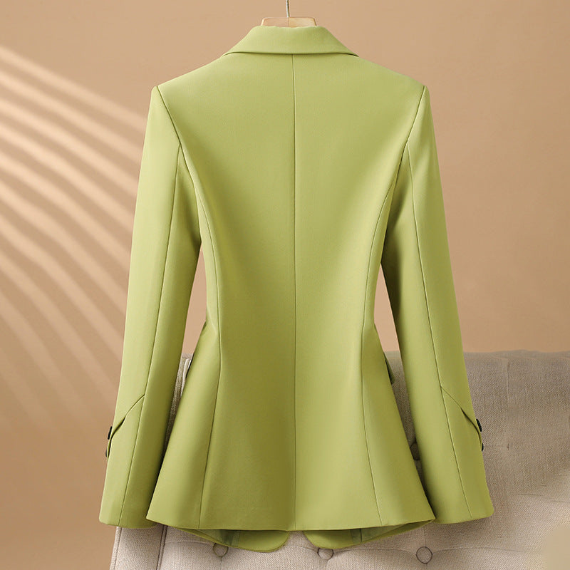 Tailored Women's Blazer in Dusty Rose with Sculpted Silhouette