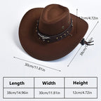 "Dallas" Rancher Hat (Coffee Brown ) - | Zavonix