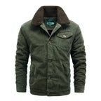 "Dallas" Wale Corduroy Jacket (Army Green XXS) - Jacket | Zavonix