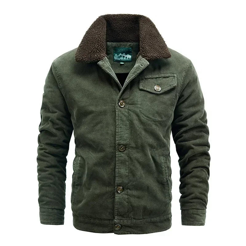 "Dallas" Wale Corduroy Jacket (Khaki XXS) - Jacket | Zavonix