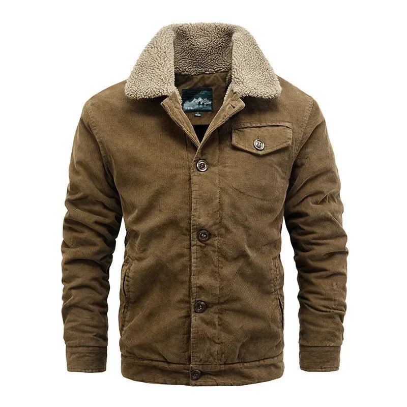 "Dallas" Wale Corduroy Jacket (Khaki XXS) - Jacket | Zavonix