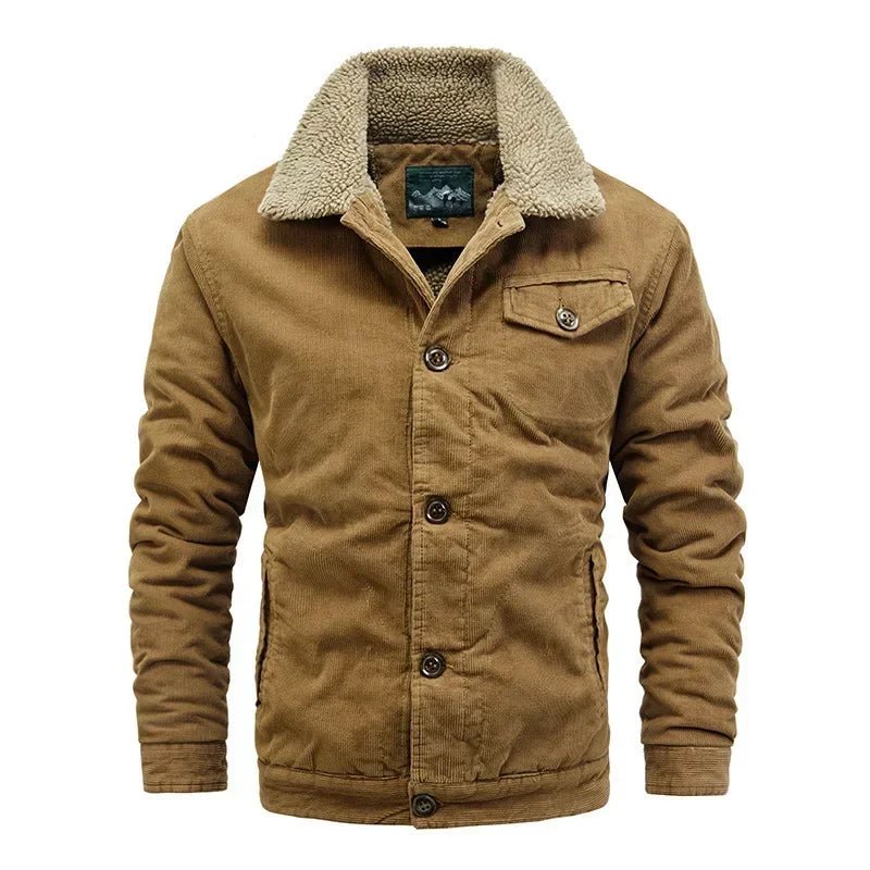 "Dallas" Wale Corduroy Jacket (Khaki XXS) - Jacket | Zavonix