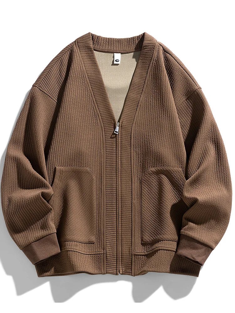"Damiani" Zip - Up Sweater (Black XXS) - | Zavonix