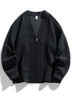 "Damiani" Zip - Up Sweater (Black XXS) - | Zavonix