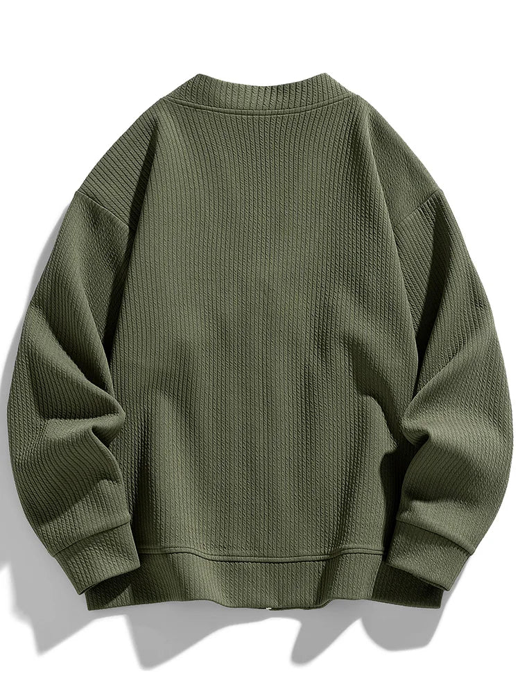 "Damiani" Zip - Up Sweater (Black XXS) - | Zavonix