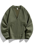 "Damiani" Zip - Up Sweater (Black XXS) - | Zavonix