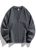 "Damiani" Zip - Up Sweater (Grey XXS) - | Zavonix