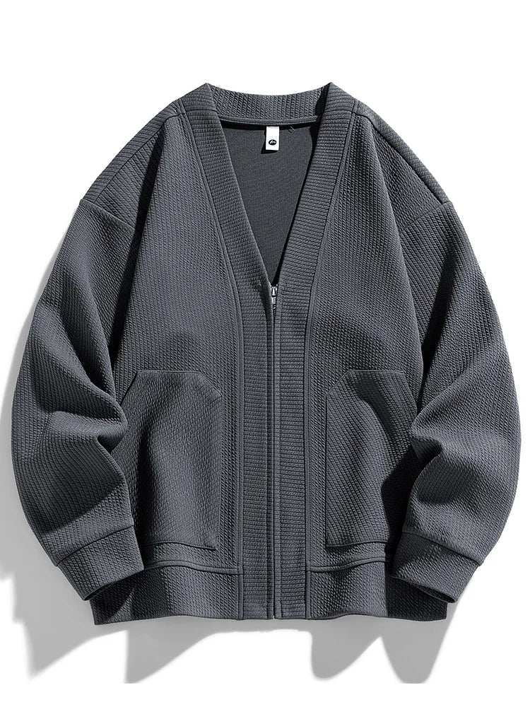"Damiani" Zip - Up Sweater (Grey XXS) - | Zavonix