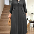 Danae™ - Women's Casual Solid Color Two - Piece Set (Black S) - Damklader | Zavonix