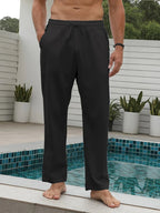 Danilo Linen Trousers (Black XS) - | Zavonix