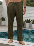Danilo Linen Trousers (Black XS) - | Zavonix