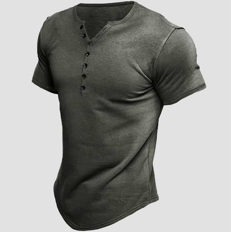 Dario Ferraro Commander Henley T-Shirt (All 5 Colors (Buy 4 Get 1 Free) S) - T-Shirts | Zavonix